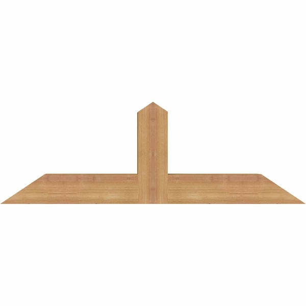 Ekena Millwork Portland Smooth Timber Gable Bracket, Western Red Cedar, 36"W x 12"H x 3 1/2"D x 3 1/2"F, 8/12 Pitch GBW036X12X0404POR00SWR - main